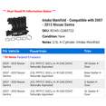 thumbnail image 2 of Intake Manifold - Compatible with 2007 - 2012 Nissan Sentra 2008 2009 2010 2011, 2 of 2
