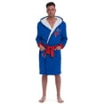 thumbnail image 3 of Marvel Avengers Spider-Man Mens French Terry Fur Long Sleeve Pajama Sleep Robe Adult, 3 of 3