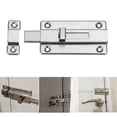 thumbnail image 3 of Door Bolts, 2 Pieces Stainless Steel Latch Sliding Door Lock, Surface Mounted Slide Bolt for All Types of Internal Doors, 3 of 11