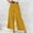 Yellow, variant on RYDCOT High-Waisted Loose-Fit Cotton Pants for Women,Korean Style Women Casual Solid Cotton Linen Drawstring Elastic Waist Long Wide Leg Pants