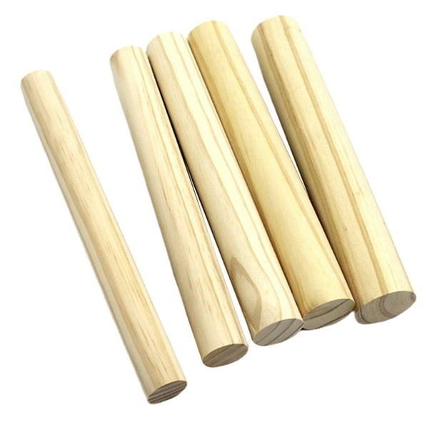 Palitos de madera redondos y gruesos para manualidades, modelos de arquitectura, material para manualidades de bricolaje Los 2x30cm