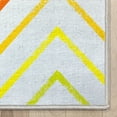 thumbnail image 5 of Crayola Zig Zag 5' x 7' Multicolor Area Rug by Well Woven, 5 of 5