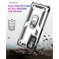 thumbnail image 5 of Allytech Galaxy A03s Case (US Edition), Galaxy A03S Case with Stand, With Ring Holder Stand Military Grade Shockproof Protective Compatible with Car Mount Case Cover for Samsung Galaxy A03S - Silver, 5 of 6