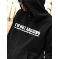 thumbnail image 3 of Tstars Women's Graphic Hoodie - Funny Saying Pullover - Casual Gift for Teens - Size XL - Black, 3 of 7