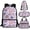 Butterfly Hydrangea Purple, variant on Jeiento Pink Strawberry 4Pcs Kids Bookbag Set for Girls School Backpack with Lunch Box and Pencil Case Water Bottle Holder Flower Elementary School Bag Back To School Bags Daypack Satchel