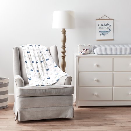 UPC: 0194938029162 | Lush Decor Narwhal Starfish Soft Sherpa Blanket Blue/Multi Single 30X40