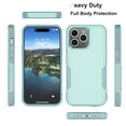 thumbnail image 2 of for iPhone 15,15 Pro,15 Plus,15 Pro Max Case,Heavy Duty Shockproof Dual Layer Rugged Full-Body Protective Phone Cover,2 in 1 Silicone Rubber Phone Case for iPhone 15 6.1" - Green 2023, 2 of 5