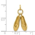thumbnail image 3 of 14k Yellow Gold Ballet Slippers Charm, 3 of 4