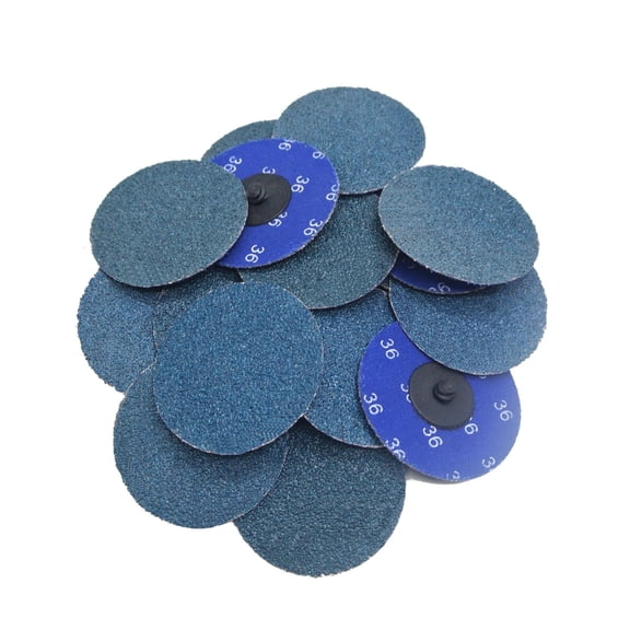 S SATC 25PCS 3 inch 36 Grit Zirconia Quick Lock Die Grinder Sanding Discs Quick Change