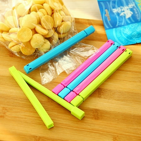 

6 Pcs/Pack Sealing Bag Clips Sealer Clamp Kitchen Tool Plastic Kids Food Snack Seal Fresh-keeping Sealing Clips