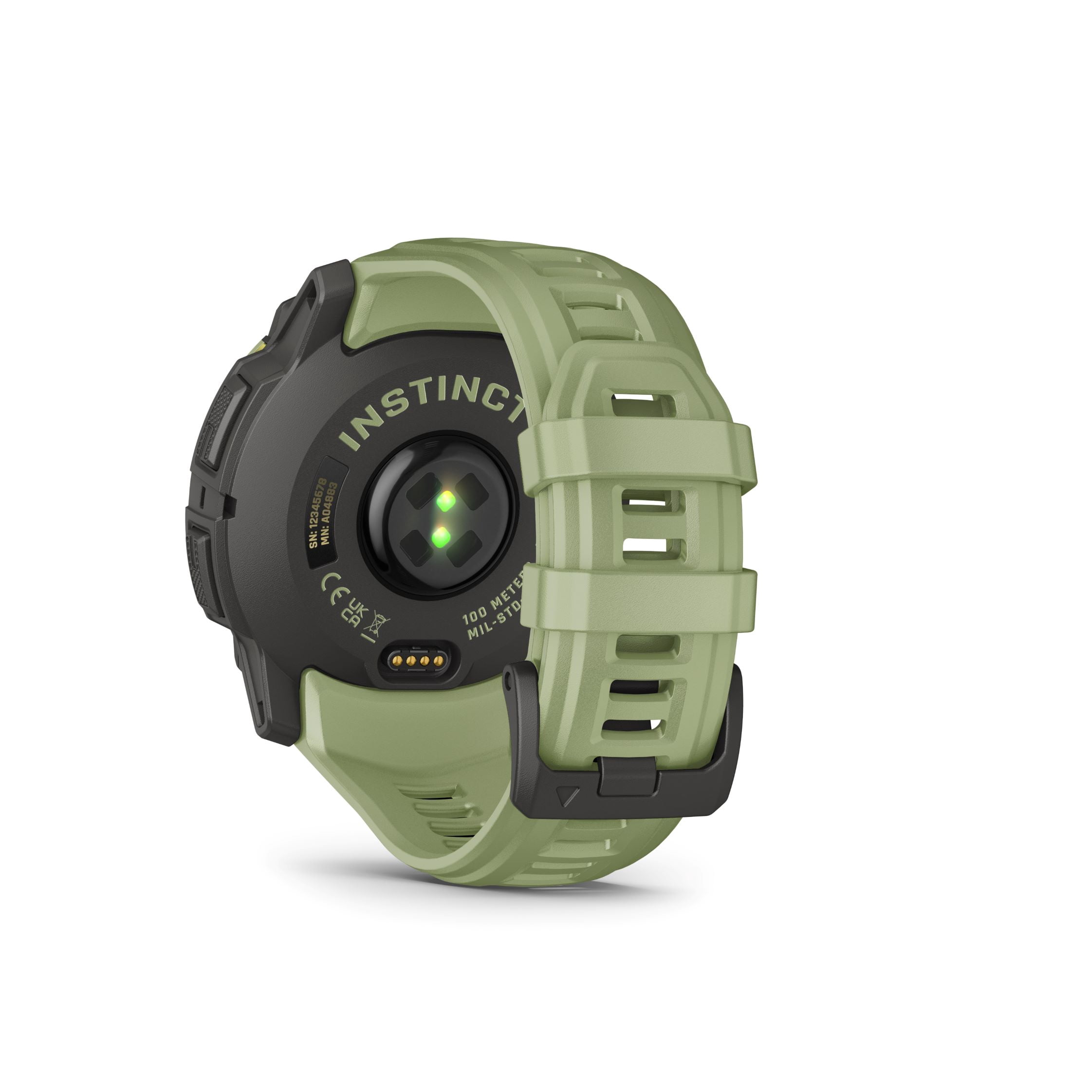 Garmin Instinct 3 – 50 mm, AMOLED Display, Rugged Outdoor GPS Smartwatch, Built-In Flashlight, Alpine Rush Collection Limited Edition Color, Fern Green with Fern Green Band