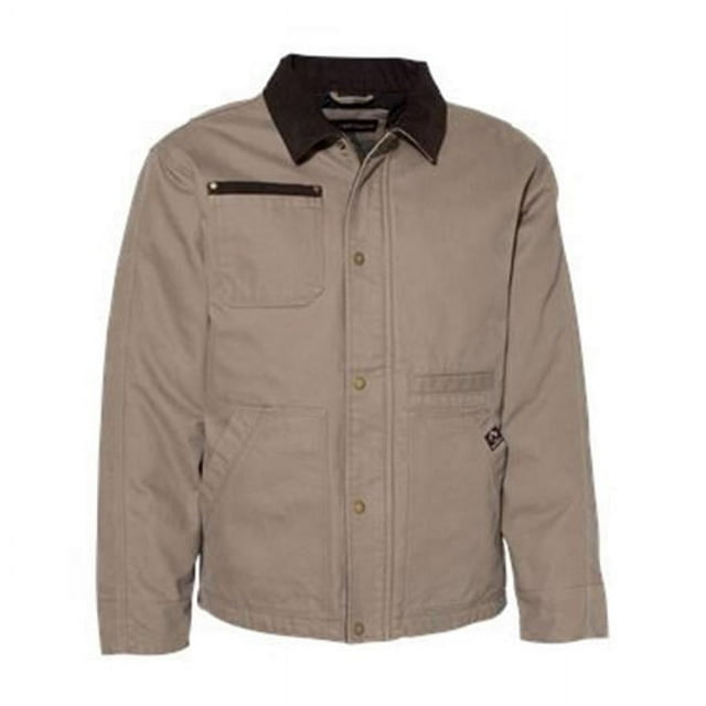 Dri Duck B01367106 Rambler Boulder Cloth Jacket, Gravel - Extra Large