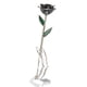 thumbnail image 2 of Long Stem Dipped 24k Gold Trim Red Rose In Gold Gift Box with stand (black rose with stand), 2 of 3