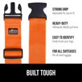 thumbnail image 2 of Correas de equipaje GORILLA GRIP Heavy Duty, paquete de 8, ajustables, naranja, 2 of 9