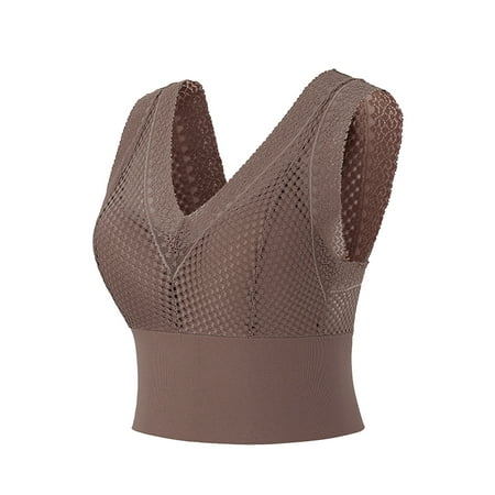 Eashery Womenâs Lace Underwire Bra Breathable Lace Balconette Bra Cotton Bras Grey One Size