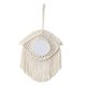 thumbnail image 4 of Espejo colgante de pared de macramé, espejo decorativo colgante, decoración, regalo de cumpleaños, de pared bohemio para entradas, oficinas,, 4 of 9