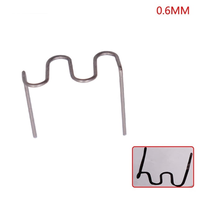BTOER 100PCS 0.6/0.8mm Hot Stapler Staples For Car Bumper Repair Welding Machine Plastic Repair Machine Car Bumper Crack Repair Solder