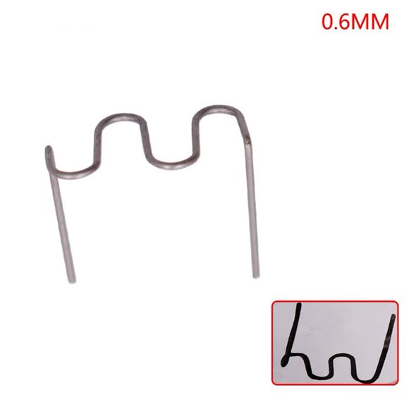 "Leke Welding Nail,100Pcs 0.6/0.8mm Hot Stapler Staples for Car Bumper Plastic Welder Repair Kit"