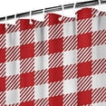thumbnail image 3 of Red and White Plaid Pattern Shower Curtain 72"x72" ,Bathroom Decorative Shower Curtains Set with 12 Hooks,Modern Waterproof Washable Shower Curtain, 3 of 6