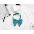 thumbnail image 5 of Pajarita Sólida Pre-Atada Fiesta Formal Prom Pajarita Terciopelo Para Hombres Turquesa One Size, 5 of 5