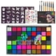 thumbnail image 1 of Kit de pintura facial Psittazze 54 colores con plantillas y pinceles, 1 of 7