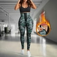 thumbnail image 2 of Junlan Women Hi-Waist Sweat Sauna Leggings, Slimming Hot Neoprene Pants, Tummy Control Shapewear Sauna Sweat Pants(Camouflage, S), 2 of 6