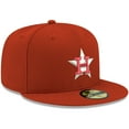 thumbnail image 3 of Men's New Era Red Houston Astros White Logo 59FIFTY Fitted Hat, 3 of 5