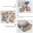 thumbnail image 3 of 5 Pairs Lovely Female Socks Sleep for Girls Womens & Hosiery Coral Fleece Polyester Pregnant Woman Women's, 3 of 6