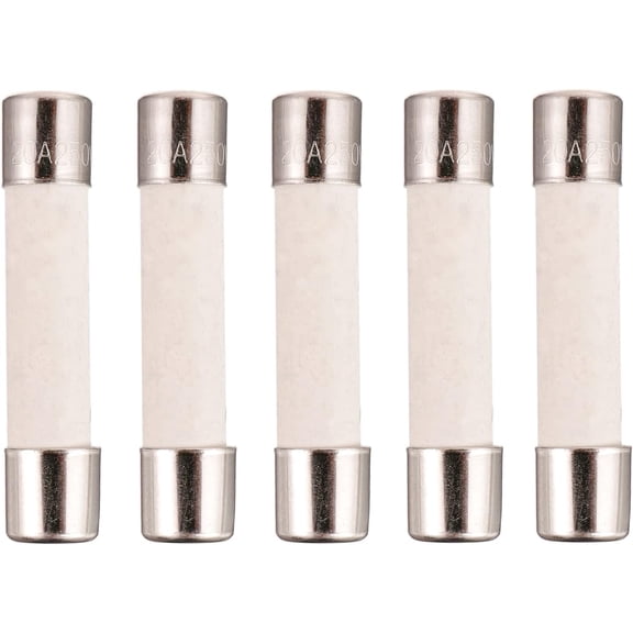 Microwave Fuse 20a Ceramic Fuse 20 Amp 250V Slow-Blow Compatible and Universal Replacement for Most Microwaves