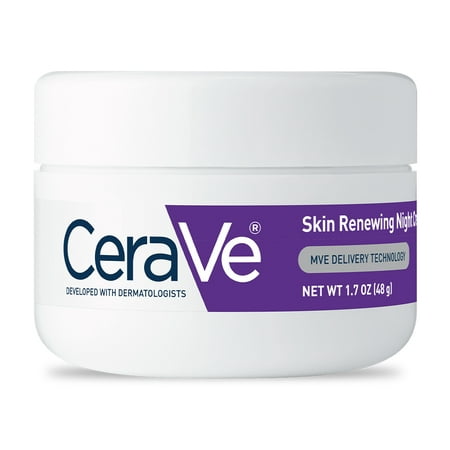 CeraVe Skin Renewing Night Cream for Softer Skin, 1.7