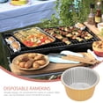 thumbnail image 3 of OULII 10 Pcs Plats en Papier D\'aluminium de Qualité Alimentaire pour Cuisson, Rôtissage et Chauffage Résistants à l'Eau, 3 of 8