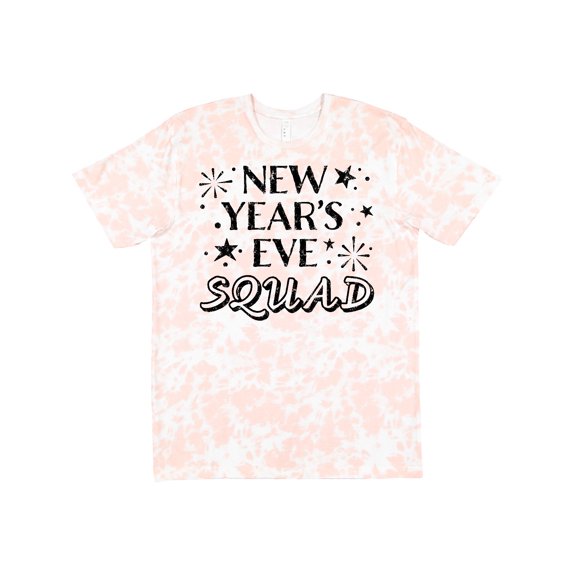 Inktastic New Year's Eve Squad with Stars in Black T-Shirt