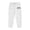 White, variant on PMVFHDE Girls Athletic Jogger Pants With Stretchy Soft For Kids Sports Running Yoga Play Casual Wear Comfortable Everyday Outdoor Black,4-5 Years