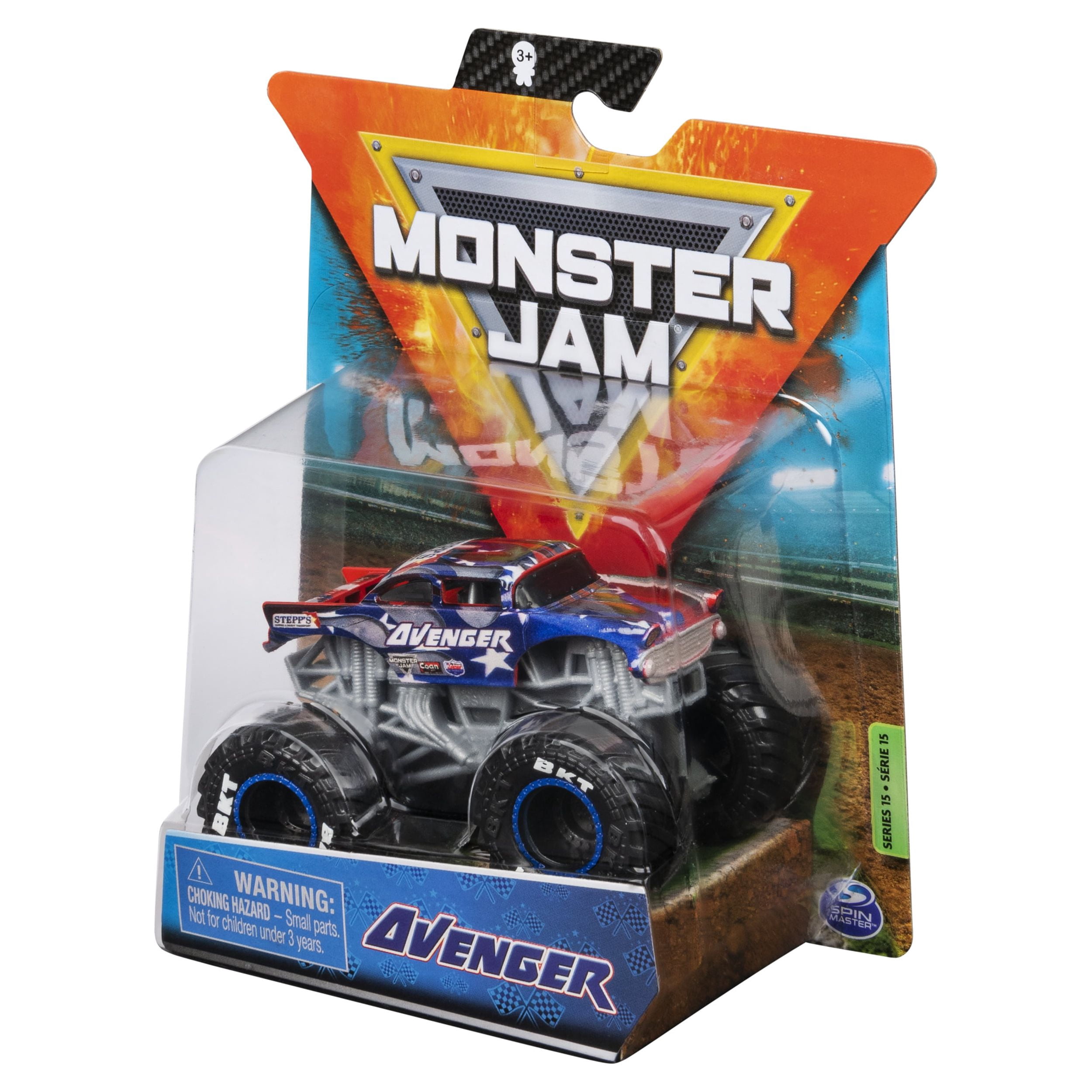 Monster Jam, Official Avenger Monster Truck, Die-Cast Vehicle, World Finals Series, 1:64 Scale