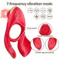 thumbnail image 5 of 7-Frequency Male Penis Ring Partners Toys for Man Pleasure, APP Controlled Rabbit Double Ring Vibrating, 5 of 5