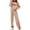 Khaki, variant on Women'S Fall 2 Piece - Long Sleeve Sweatshirt With Jogger Pants Set Womens Matching Sets Womens Fall Sets