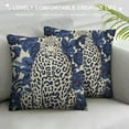 thumbnail image 3 of Nawypu Navy Blue Leopard Print Pillow Covers Cheetah Animal Spots Decorative Throw Pillows For Couch Farmhouse Square Pillow Cases Home Decor For Living Room Sofa Bed Porch Outdoor, 3 of 5