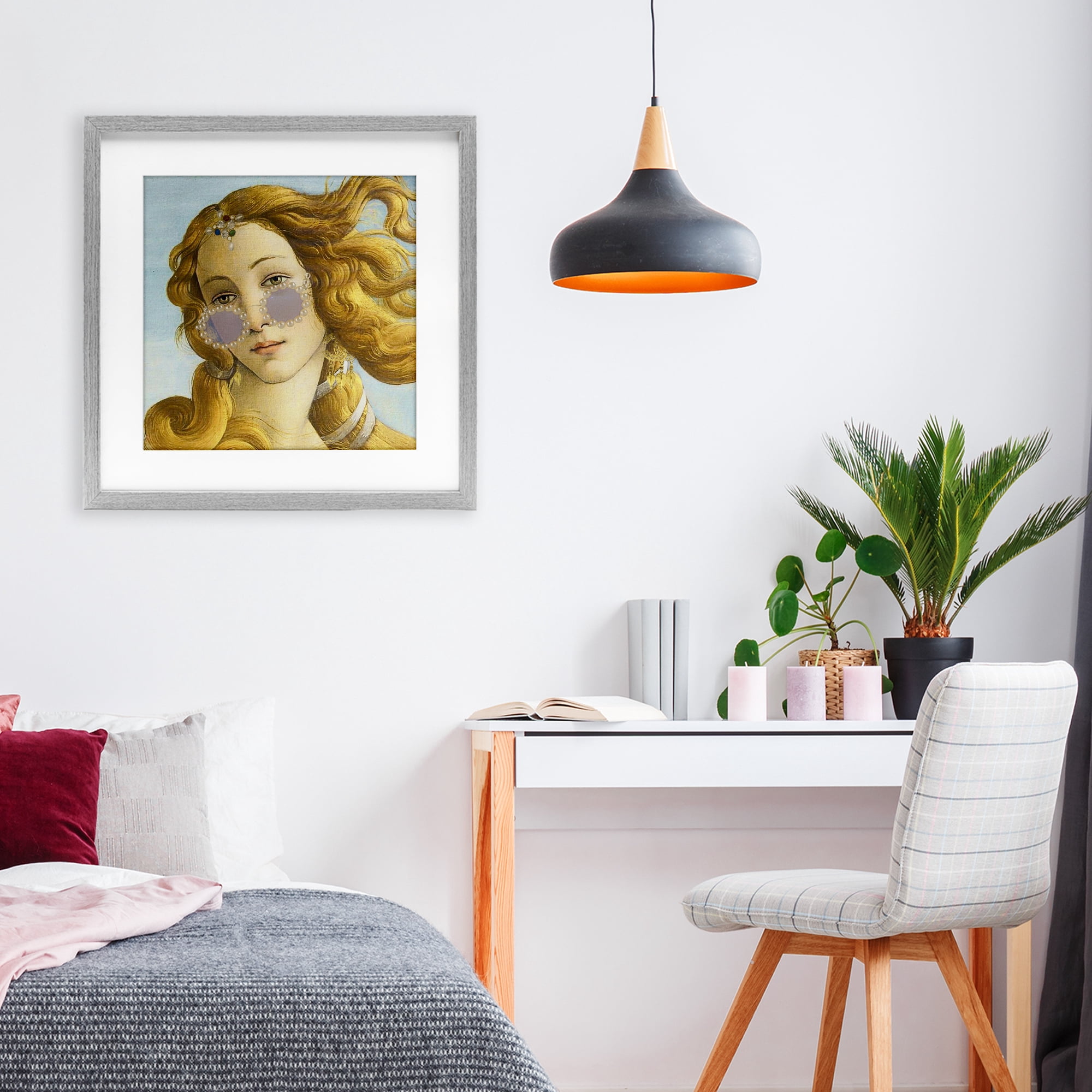 Stupell Industries Modern Day Venus Shades Gray Framed Print Under Glass, design by Grotto Studios