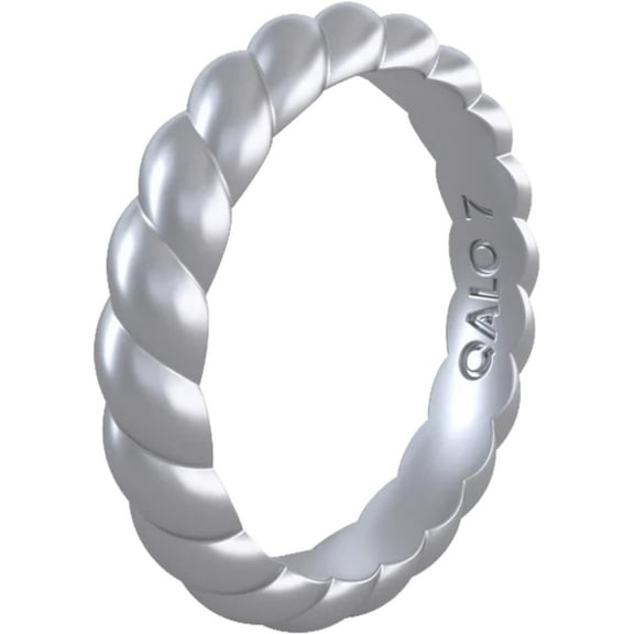 QALO Men & Women's Rubber Silicone Ring, Lake Rubber Unisex Wedding Band, Breathable, Durable Engagement Silicone Ring, 9mm Wide 2mm Thick, Multi Colors & Sizes