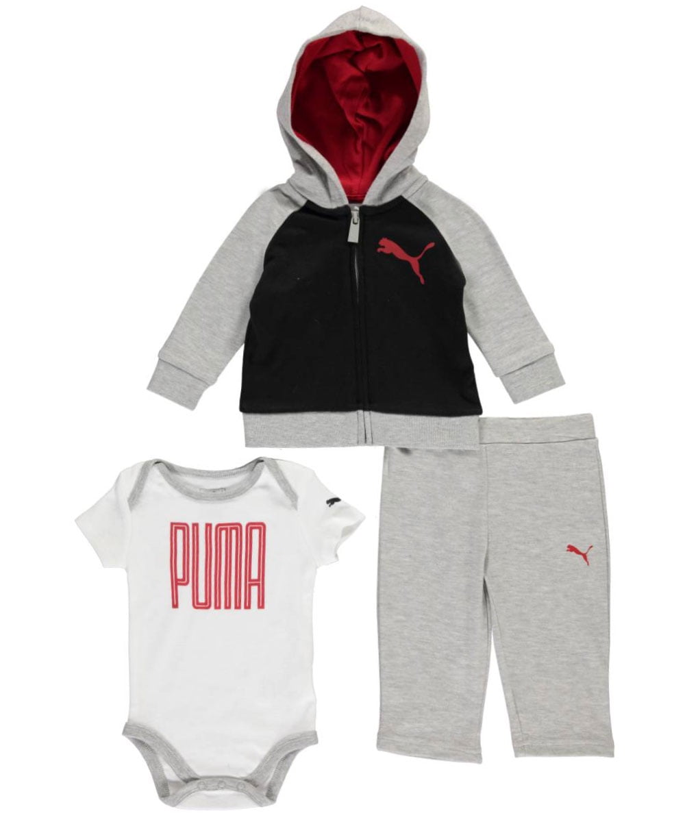 Puma Infant Boy Size 3-6 Months /& 18 Months Light Weight Jacket /& Pants Set
