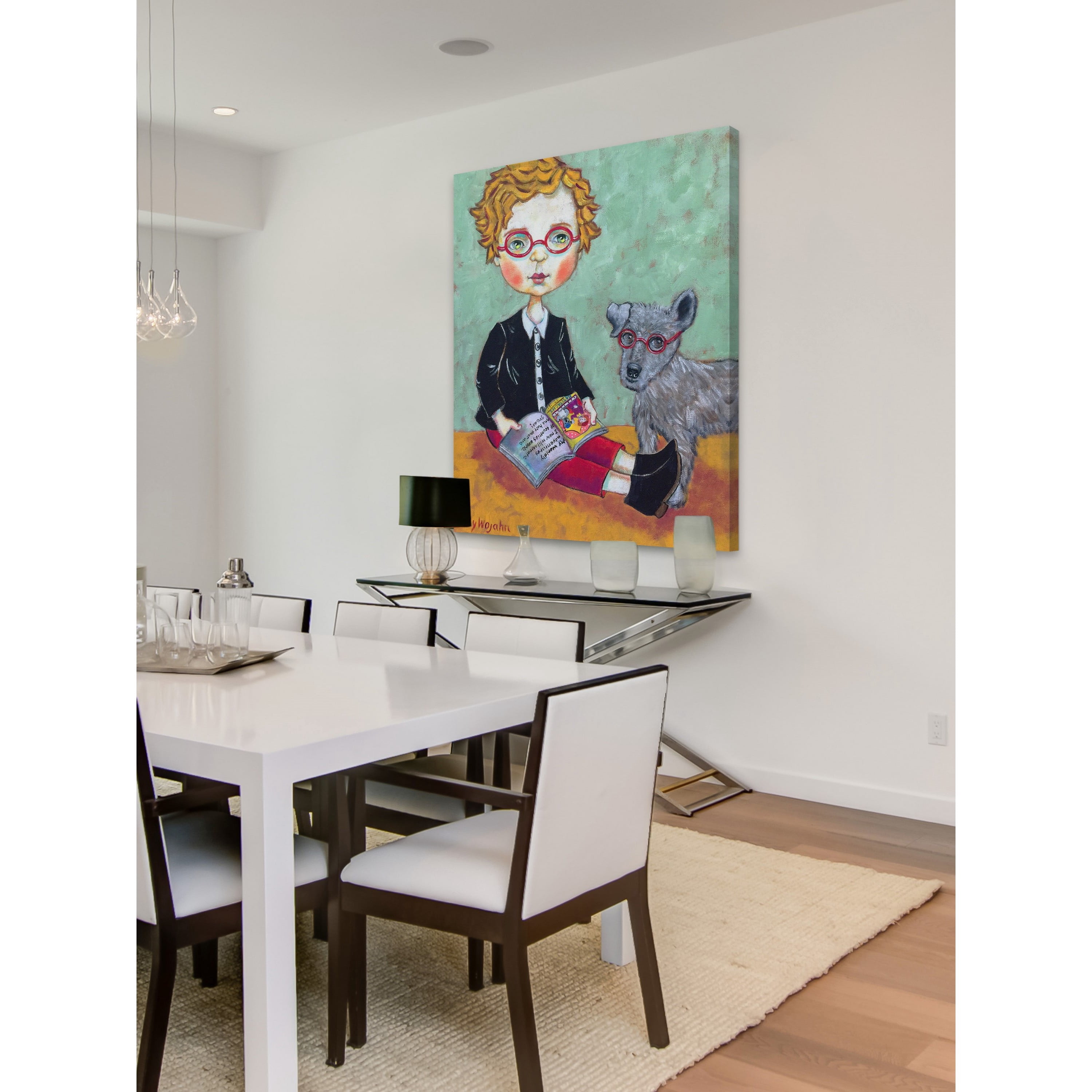 "Clever Boys" Painting Print on Wrapped Canvas