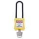 thumbnail image 1 of Grillete de reforzado aislado Cuerpo de y acero inoxidable de seguridad Bloqueo Etiquetado s Cerradura, con llave Yellow_2, 1 of 9