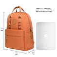 thumbnail image 2 of KAUKKO Mochila escolar unisex con compartimento para portátil de 10 pulgadas, mochila multifuncional para senderismo, viajes, camping, 13,2 L (naranja) KAUKKO KS07-Orange, 2 of 5