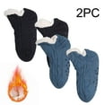thumbnail image 2 of fatyb 2 Pairs Boys Girls Warm Socks Non Slip Thermal Socks for Kids Thick Fleece Lined Socks with Grips, 2 of 7