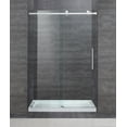 thumbnail image 2 of Aston Sdr976-Tr-48-10-L Moselle 48" X 77.5" Frameless Sliding Shower Door - Stainless, 2 of 7
