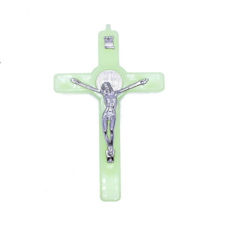 Sofullue Luminous Catholic Wall Crucifix - Glows in The Dark