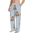 thumbnail image 6 of Salouo Playful Walrus Wonders Print Pajama Pants for Men, Lounge Pants Elastic Waistband Casual Men's sleepwear Loungewear Sleep Pajama Pant -XX-Large, 6 of 7