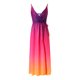 thumbnail image 2 of VISgogo, vestido de gasa con tirantes finos para mujer, vestido de fiesta con abertura sin mangas informal de verano degradado Multicolor VISgogo  moda, 2 of 9