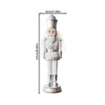 thumbnail image 7 of Mornei Nutcracker Statue Collectible Crafts Decor Resin Decorative Nutcracker Sculpture White, 7 of 7