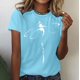 thumbnail image 2 of Blusa suelta de manga corta con cuello redondo y estampado a la moda para mujer Pompotops  hfajkhk129331, 2 of 7